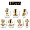 The Toby's verschillende maten - Gouden tafellampen